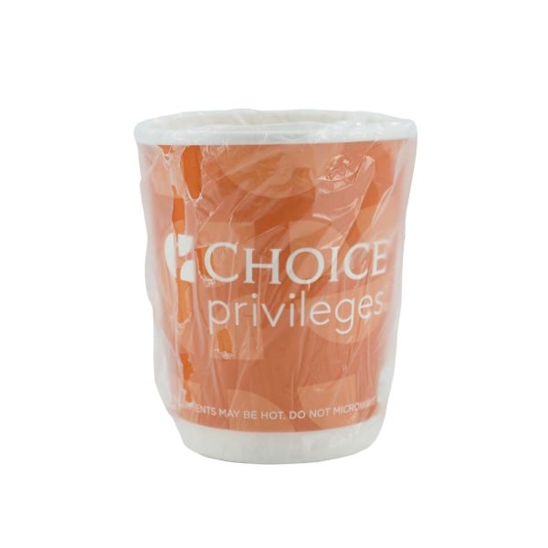 Vasos con doble pared envueltos Choice Privileges Rewards,  266.16 ml.