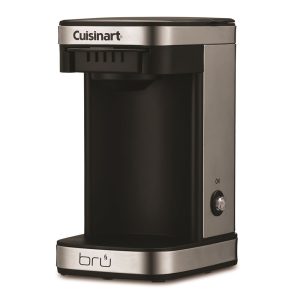 Cafetera Cuisinart Bru 1-Cup, Negra y Acero Inoxidable
