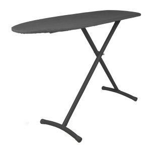 Tabla de planchar con patas contorneadas, 121.92 cm x 33.02 cm, color carbón