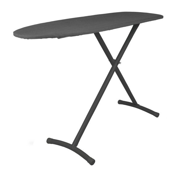 Tabla de planchar con patas contorneadas, 121.92 cm x 33.02 cm, color carbón