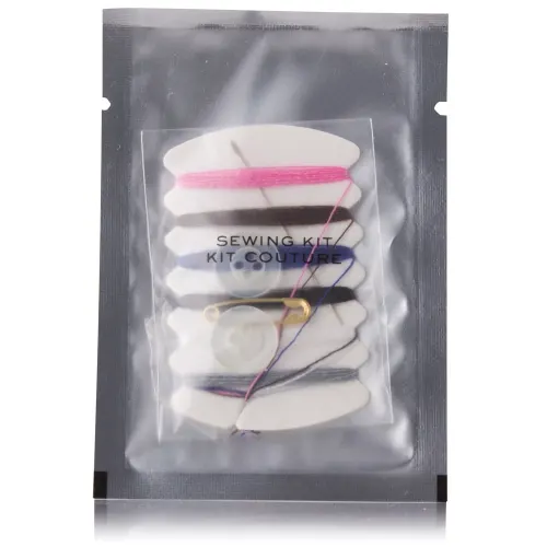 0040563 Kit de Costura Plano, Empaque con Parte Trasera Plateada y Frente Translúcido