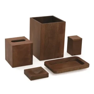 Bandeja de Amenidades de la Colección Ahala, Color Nogal Oscuro