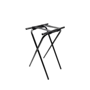 Soporte de Bandeja de Metal de 1 Fuente, Color Negro