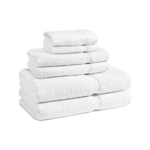 Connoisseur Cotton Dobby Toalla de Baño, 76x152 cm, 9 kg/docena, Blanco