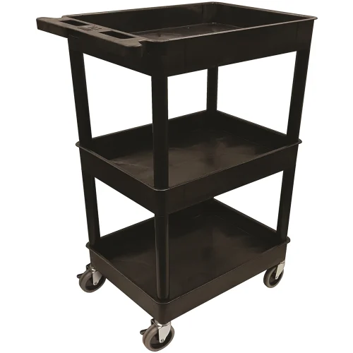 13 Carro Utilitario de Plástico APEX, 38.5 pulgadas, Negro