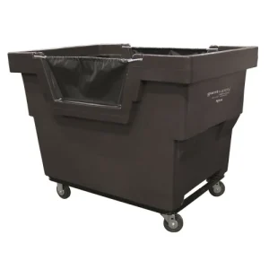 Carro de manejo Royal Basket estándar de 26.5 pies cúbicos, color negro.