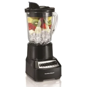Hamilton Beach® Wave Crusher® Licuadora de 14 Funciones de Mezcla, Jarra de Vidrio de 40 oz, Negro