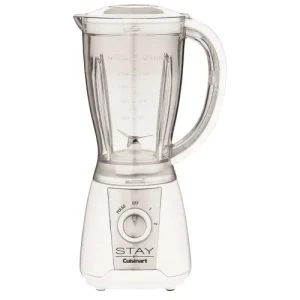 Licuadora STAY de Cuisinart, Jarra de 48oz, Blanco y Acero Inoxidable