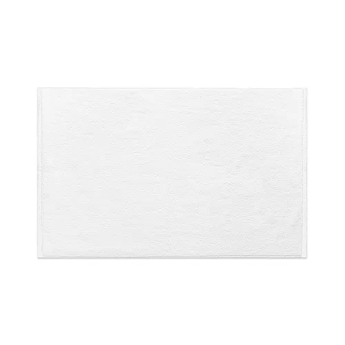 Tapete de Baño Allura, 100% Algodón Rizo, 50x86 cm, 4.8 kg/docena, Dobladillo Diamante, Blanco