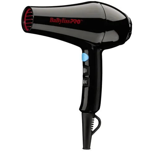 30 Secador de pelo iónico BaByliss® PRO, 1875 W, negro y rojo