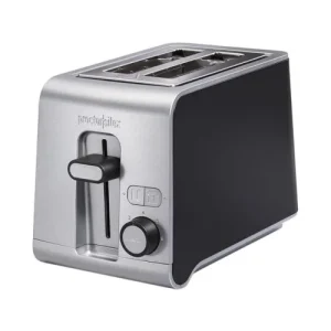 Tostadora Proctor Silex de 2 rebanadas, plateada y negra