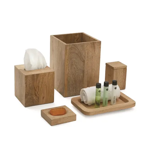 Bandeja de Amenidades de la Colección de Madera Ahala, Natural