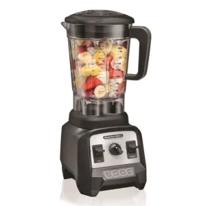 Hamilton Beach 55000 High Performance Blender, Jarra de 64oz, Negro y Plateado