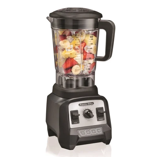 Hamilton Beach 55000 High Performance Blender, Jarra de 64oz, Negro y Plateado