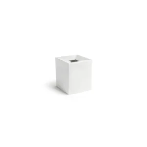 Funda para caja de pañuelos Lisbon, blanca