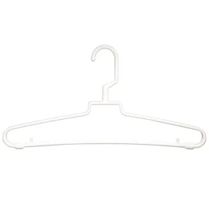 Percha de Plástico para Hombres, Gancho Giratorio, Blanco