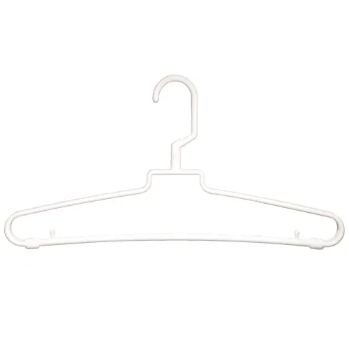 Percha de Plástico para Hombres, Gancho Giratorio, Blanco
