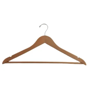 Percha para Hombre con Gancho Abierto, Acabado Natural