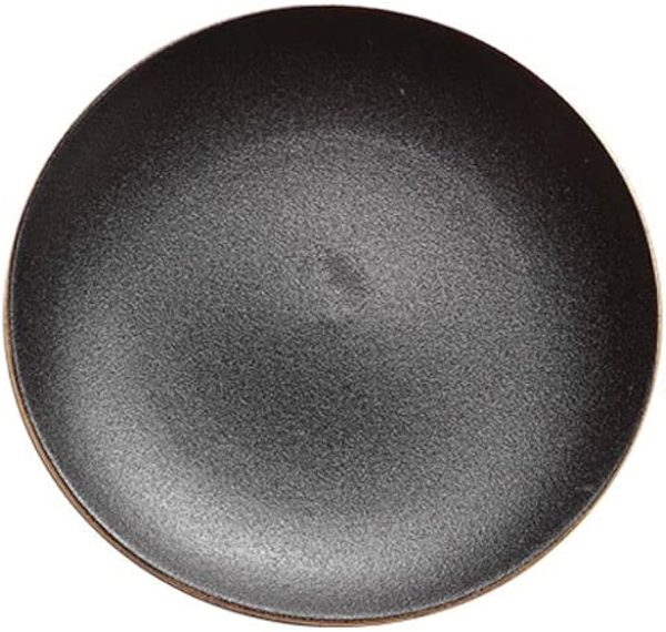 PLATO LLANO COUPE 27CM NEGRO MATTE