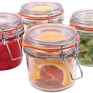 Set de 4 frascos para condimentos y conservas