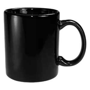 Taza Genérica de Cerámica Stoneware – Negra