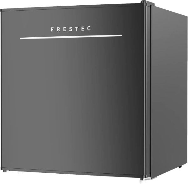 Mini Refrigerador Frestec 1.7 Pies Cúbicos con Congelador - Negro Moderno