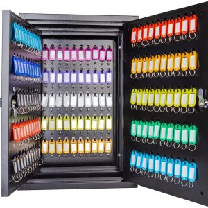 Caja de Llaves de 200 Posiciones con Etiquetas de Colores