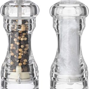Juego de Molinillo de Pimienta y Salero LHS (2 piezas) – Acrílico Transparente